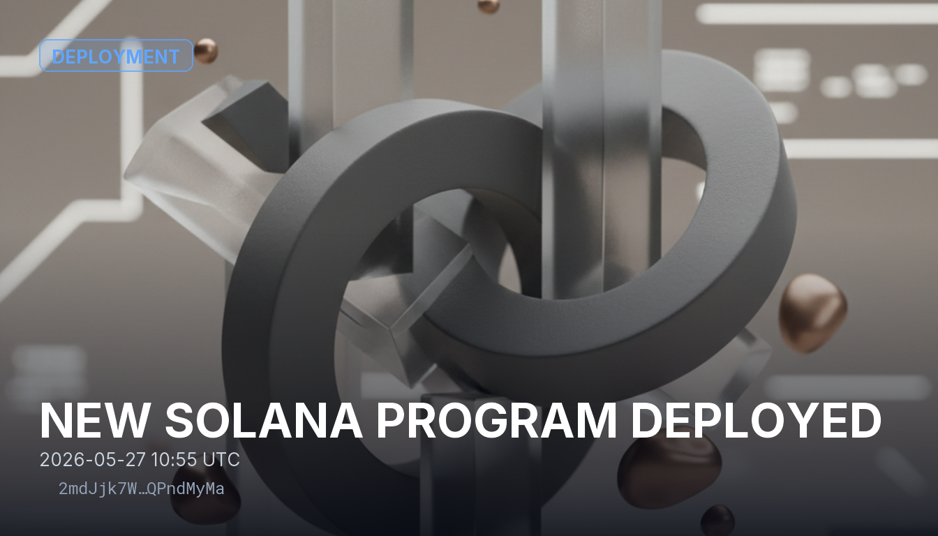 NEW SOLANA PROGRAM DEPLOYED