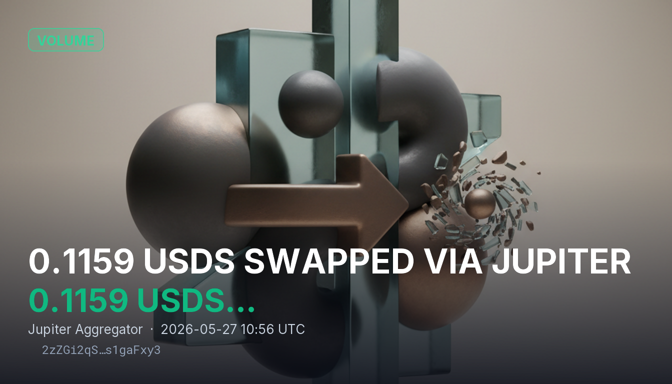 0.1159 USDS SWAPPED VIA JUPITER